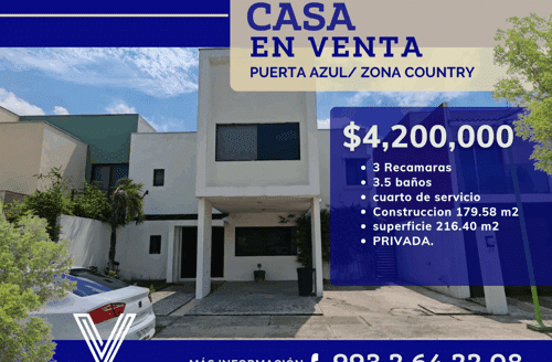 CASA EN VENTA ZONA COUNTRY, PUERTA AZUL