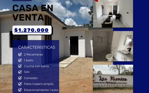 CASA NUEVA EN VENTA EN EL CEDRO, NACAJUCA TABASCO