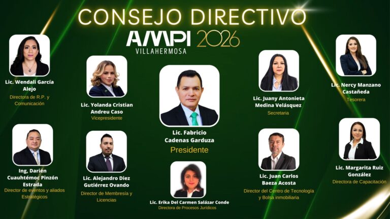 Consejo Directivo AMPI Villahermosa 2026