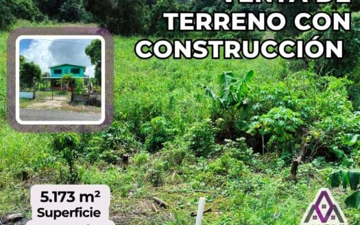 TERRENO CON CONSTRUCCION RIA. MIGUEL HIDALGO