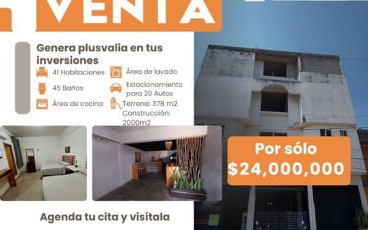 🏨 Hotel en venta – Palenque, Chiapas 💰 $24,000,000 ✍️ Apartado del 10%
