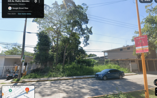 Terreno rústico ubicado en calle principal Pedro Méndez del centro de Cunduacán.