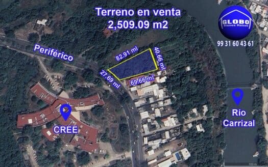 Terreno en venta sobre Periférico Col. Casablanca en Villahermosa